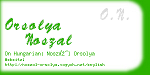 orsolya noszal business card